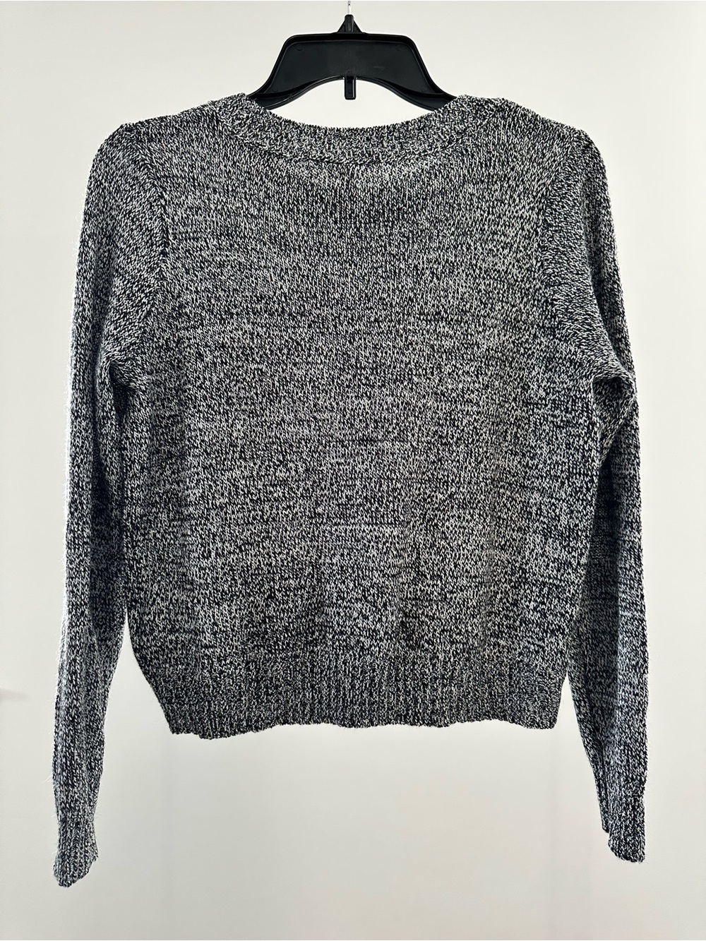 H&M Black & White Marled Crewneck Sweater - Picture 6 of 6